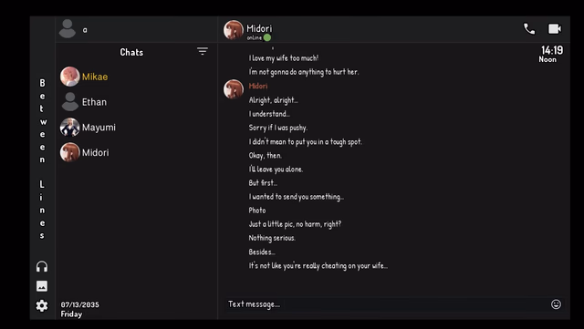 Between Lines: Re screenshot 6