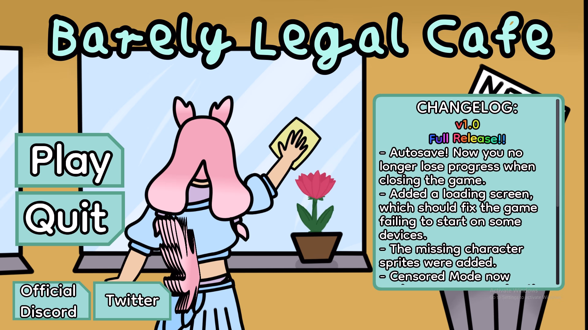 Barely Legal Cafe artwork