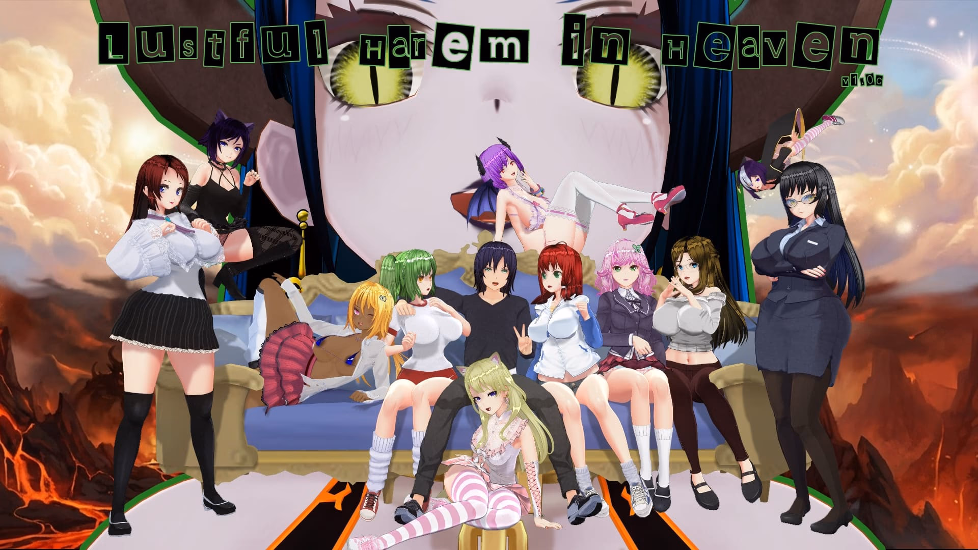 Lustful Harem in Heaven artwork