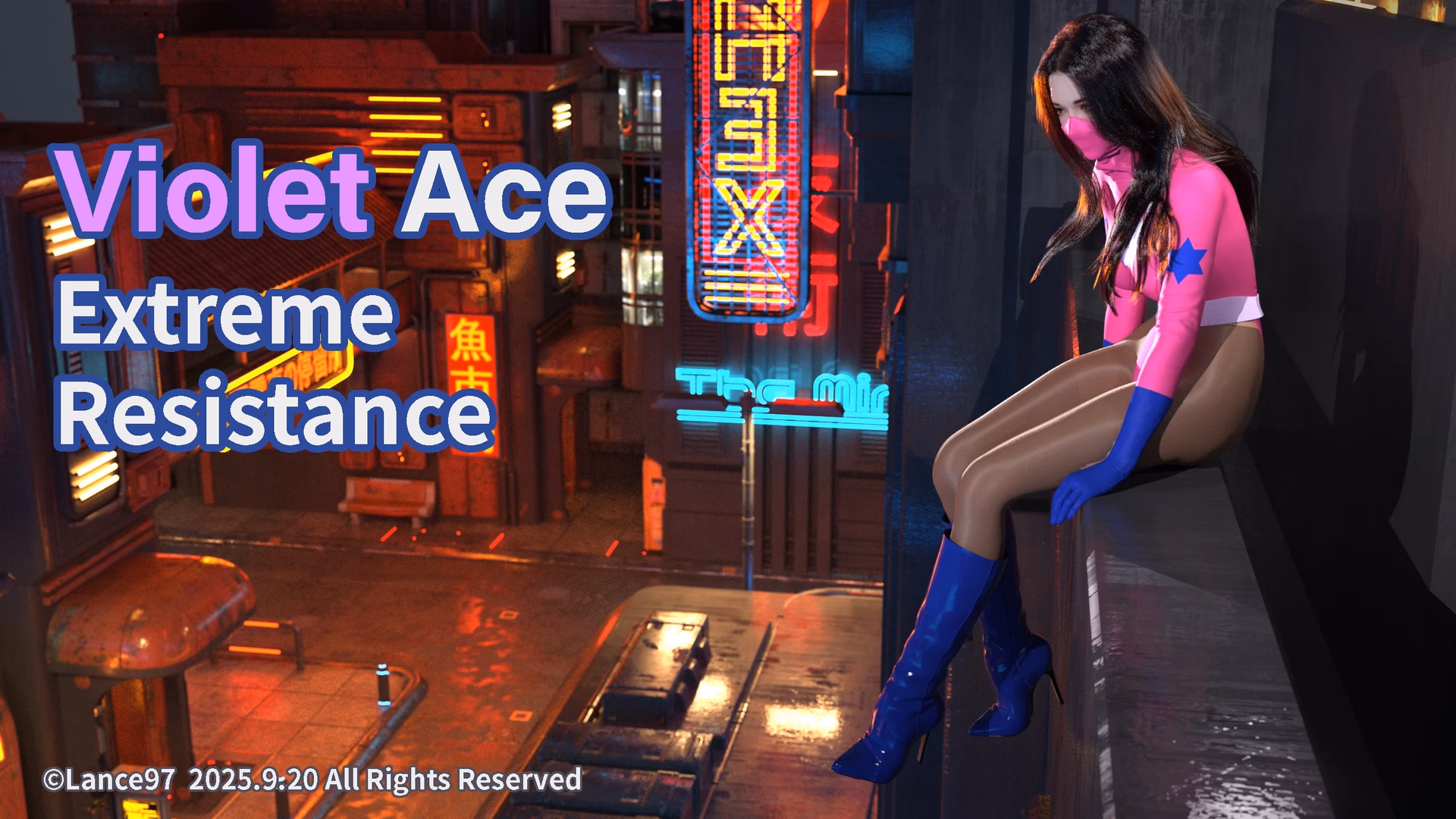 Violet Ace Extreme Ressistance artwork