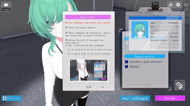 Let's Start Managing the Sexual Relief Department! screenshot 1